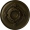 Ekena Millwork Monique Ceiling Medallion (Fits Canopies up to 3 3/4"), Hand-Painted Green Gold, 13 3/4"OD x 1"P CM13MOGGS - alternate 1